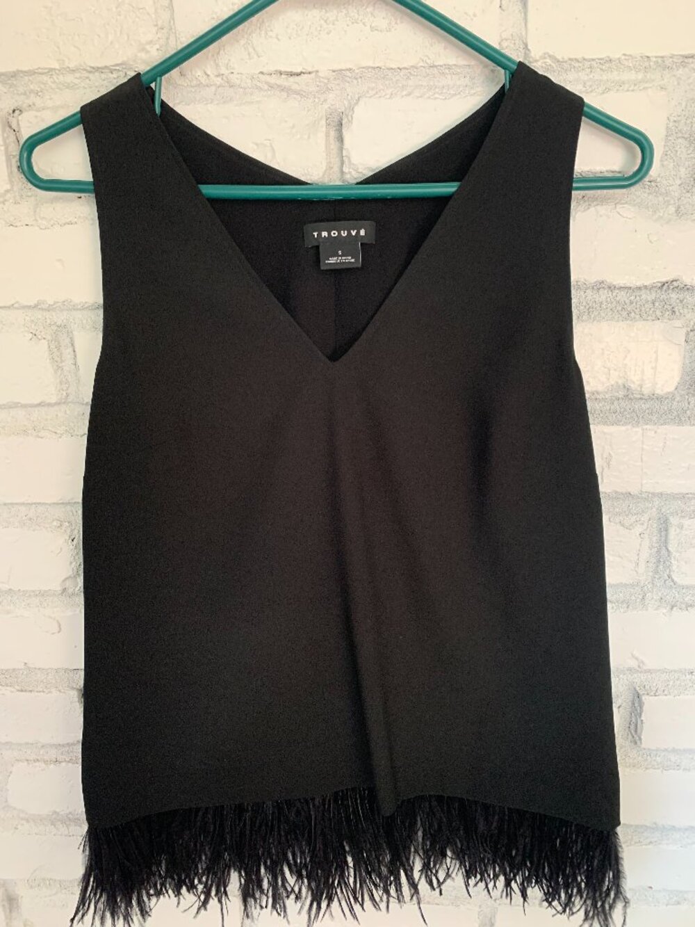 Trouvé Feather Trim Tank Size Small